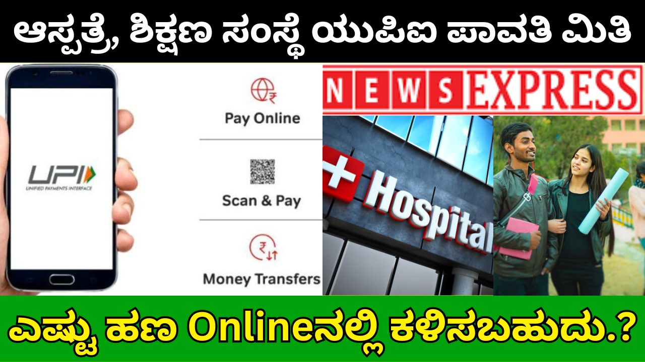 How much money can be sent online to hospitals and educational institutions