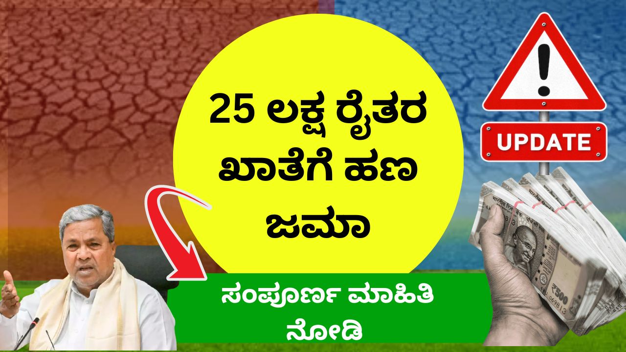 25 lakh drought relief money deposited in farmers account